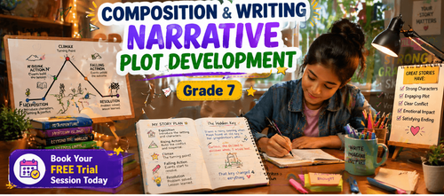 Class 7 Narrative Plot Development Worksheet: PDF for Kids