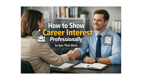 How to Show Career Interest Professionally Scripts That Work