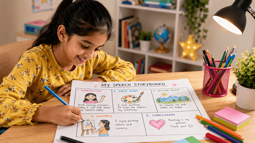 Speech Storyboard Templates for Kids: Plan a Talk Visually Before You Speak