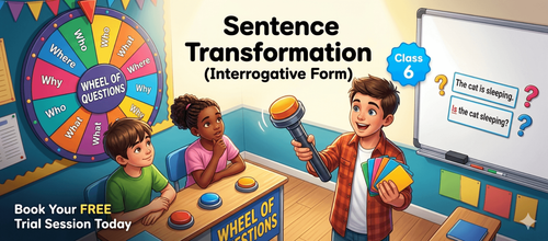 Interrogative Sentence Practice Worksheet for Class 6 PDF