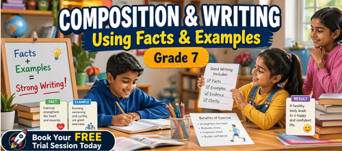Class 7 Using Facts & Examples in Writing Worksheet: Printable