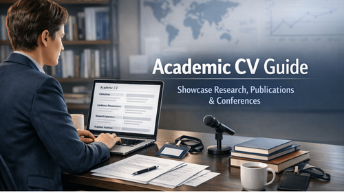 Academic CV Guide with Conference Sections for Researchers