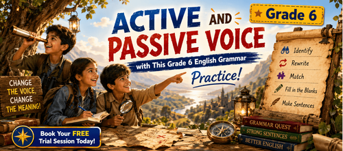 Active and Passive Voice Practice Worksheet for Grade 6