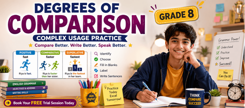 Advanced Degrees of Comparison Practice for Grade 8 Students