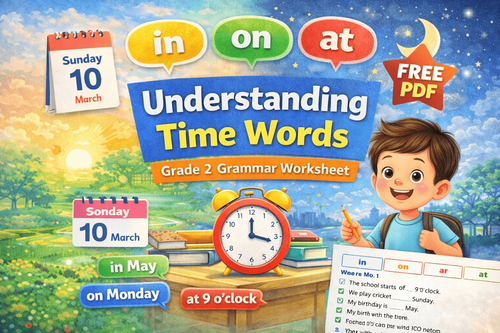 And, But, Or Conjunction Exercises – Printable Grammar Sheet Grade 2