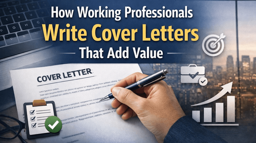 How Working Professionals Write Cover Letters That Add Value