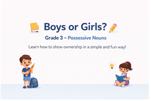 Grade 3 Possessive Nouns Worksheet [Free PDF with Answers]