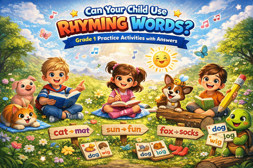 Can Your Child Use Rhyming Words? Grade 1 Practice Activities