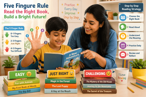 Five Finger Rule for Reading: How It Helps Kids to Read