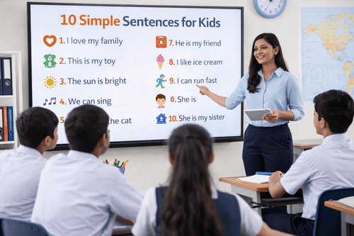 10 Simple Sentences for Kids: Easy English Sentences | PlanetSpark