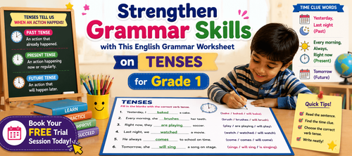 Class 1 Tenses Activities with Answers PDF
