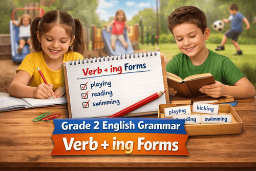 Class 2 Verb -ing Forms Worksheet: Fun Practice [Free PDF]