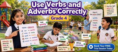 Class 4 Verb vs Adverb Confusion Practice Worksheet