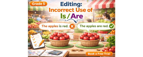 Class 5 Is vs Are Worksheet with Practice PDF