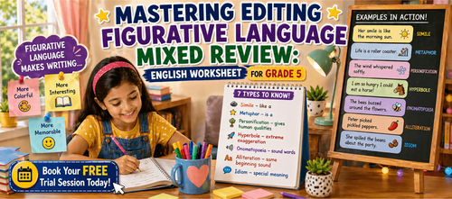 Class 5 Worksheet on Figurative Language: Comprehensive Review [For Kids]