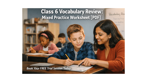 Class 6 Vocabulary Review: Mixed Practice Worksheet [PDF]