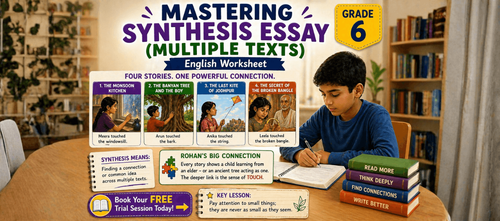 Class 6 Worksheet on Writing a Synthesis Essay [With Practice Exercises]