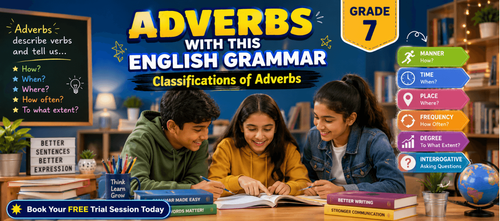 Class 7 Adverbs Worksheet Covering All Major Types