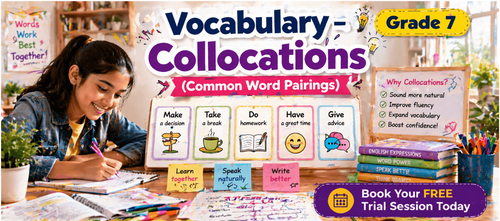 Class 7 Common Word Pairings in English | Printable Worksheet