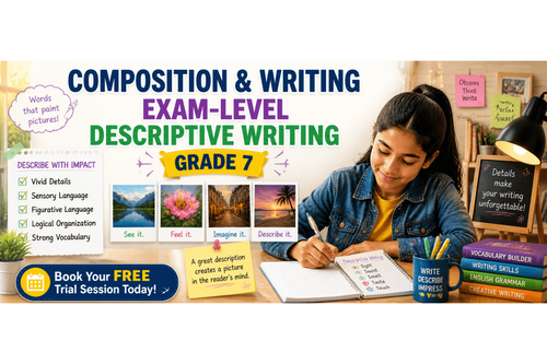 Class 7 English Worksheet on Descriptive Writing [Free PDF] 2