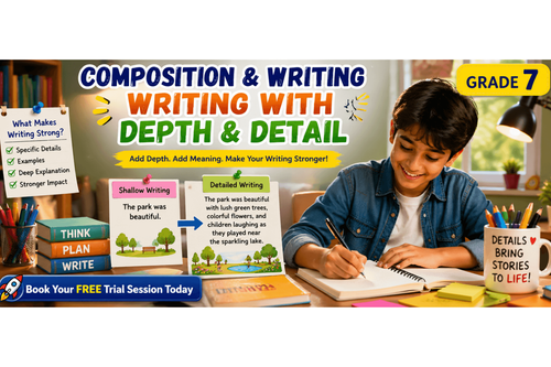 Class 7 English Worksheet on Writing with Detail [Free PDF]