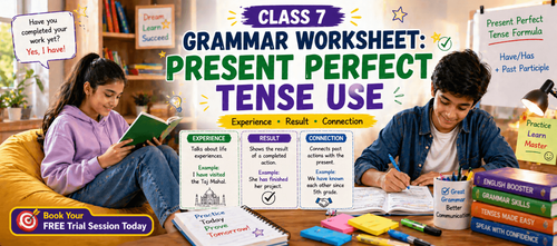 Class 7 Grammar Worksheet: Present Perfect Tense Use