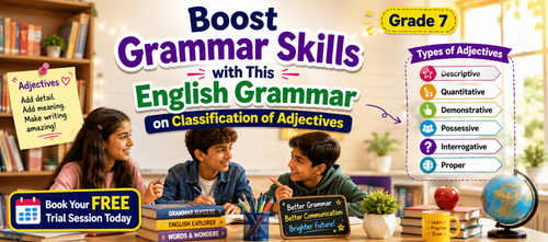 Classification of Adjectives Practice PDF for Grade 7 Students