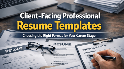 Client-Facing Resume Guide for Professionals Targeting Leadership Roles