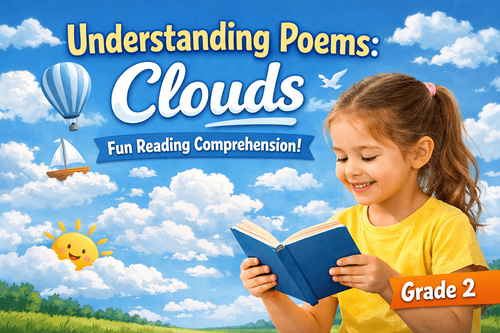 Clouds Poem Questions & Answers Worksheet for Class 2