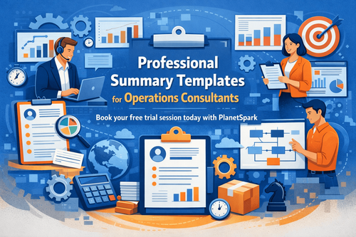 Deliver Results with an Operations Consultant Resume Summary