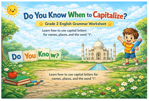 Do You Know When to Capitalize? Grade 2 Quick Practice