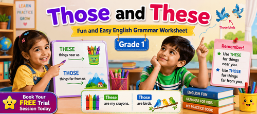 Download These and Those Worksheet for Class 1 Students