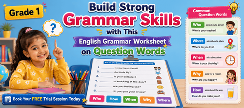 Easy WH Question Words Worksheet with Answers