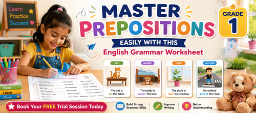English Grammar Exercises on Prepositions for Kids
