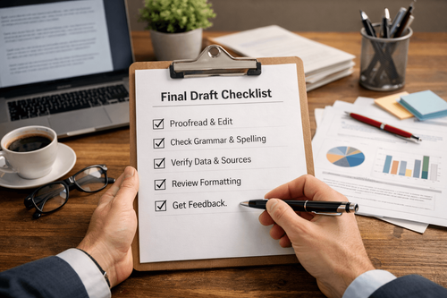 Final Cover Letter Checklist for Working Professionals