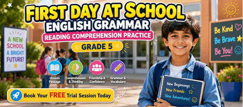 First Day at School Creative Writing Prompts for Grade 5