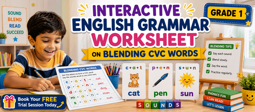 Free Printable CVC Blending Exercises with Answers