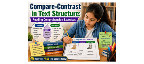Compare-Contrast in Text Structure: Reading Comprehension Exercises