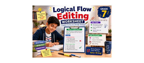 Logical Flow Editing Worksheet for Grade 7 – English Practice
