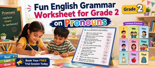 Grade 2 Pronouns Practice Worksheet with Answers