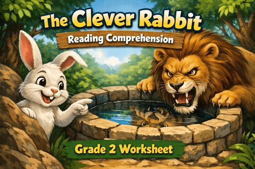 Grade 2 Reading Comprehension Worksheet – Clever Rabbit Story PDF