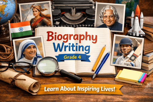 Grade 4 Writing Worksheet: Learn How to Write a Biography