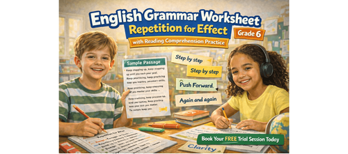 Grade 6 Repetition for Effect Worksheet – Practice & Examples [PDF]