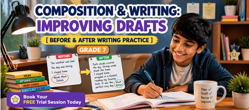 Grade 7 Composition & Writing: Improving Drafts [Before & After Writing Practice]