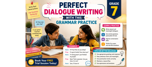 Grade 7 Perfect Dialogue Writing with This Grammar Practice