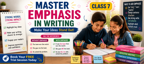 Grade 7 Write with Emphasis Using This English Grammar Worksheet