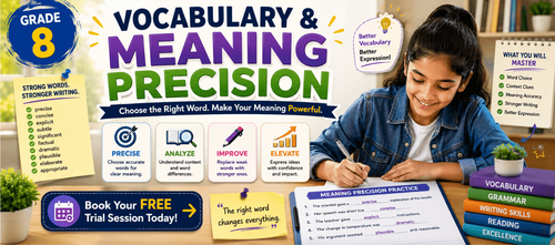 Grade 8 Meaning Precision Vocabulary Practice Exercises