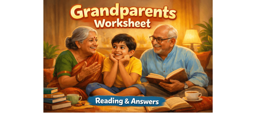 Grandparents Writing Practice Worksheet Designed for Grade 6
