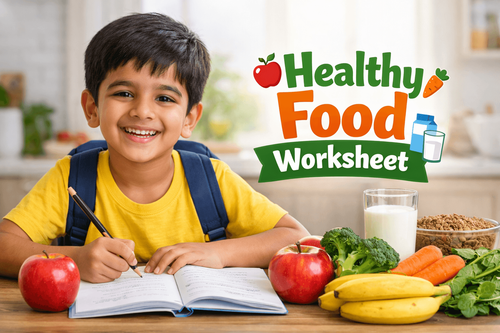 Healthy Food Passage & Comprehension Exercises for Class 3