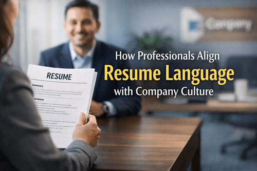 How Professionals Align Resume Language with Company Culture